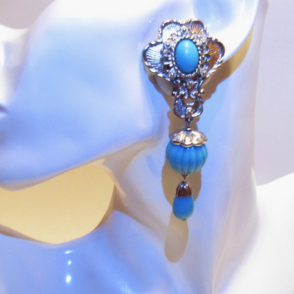 Vintage Barrera "American Style" Clip Earrings